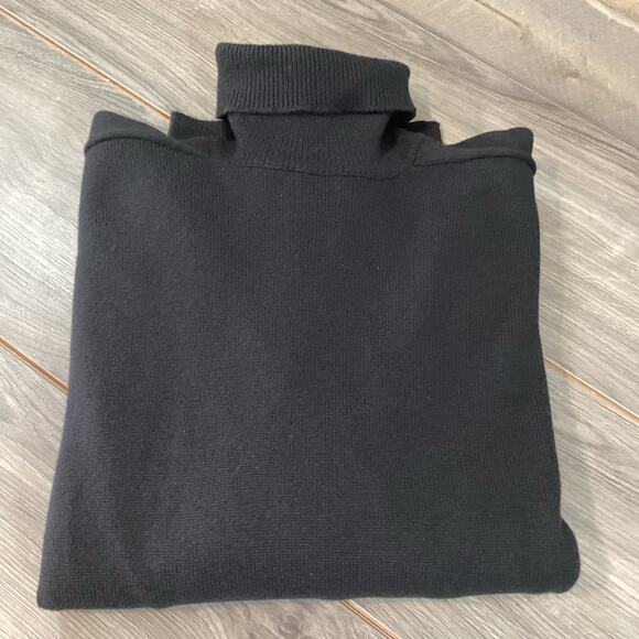 Balenciaga Turtleneck Sweater Size 40 100% Cashmere Italy Luxury Designer Black - Picture 15 of 16